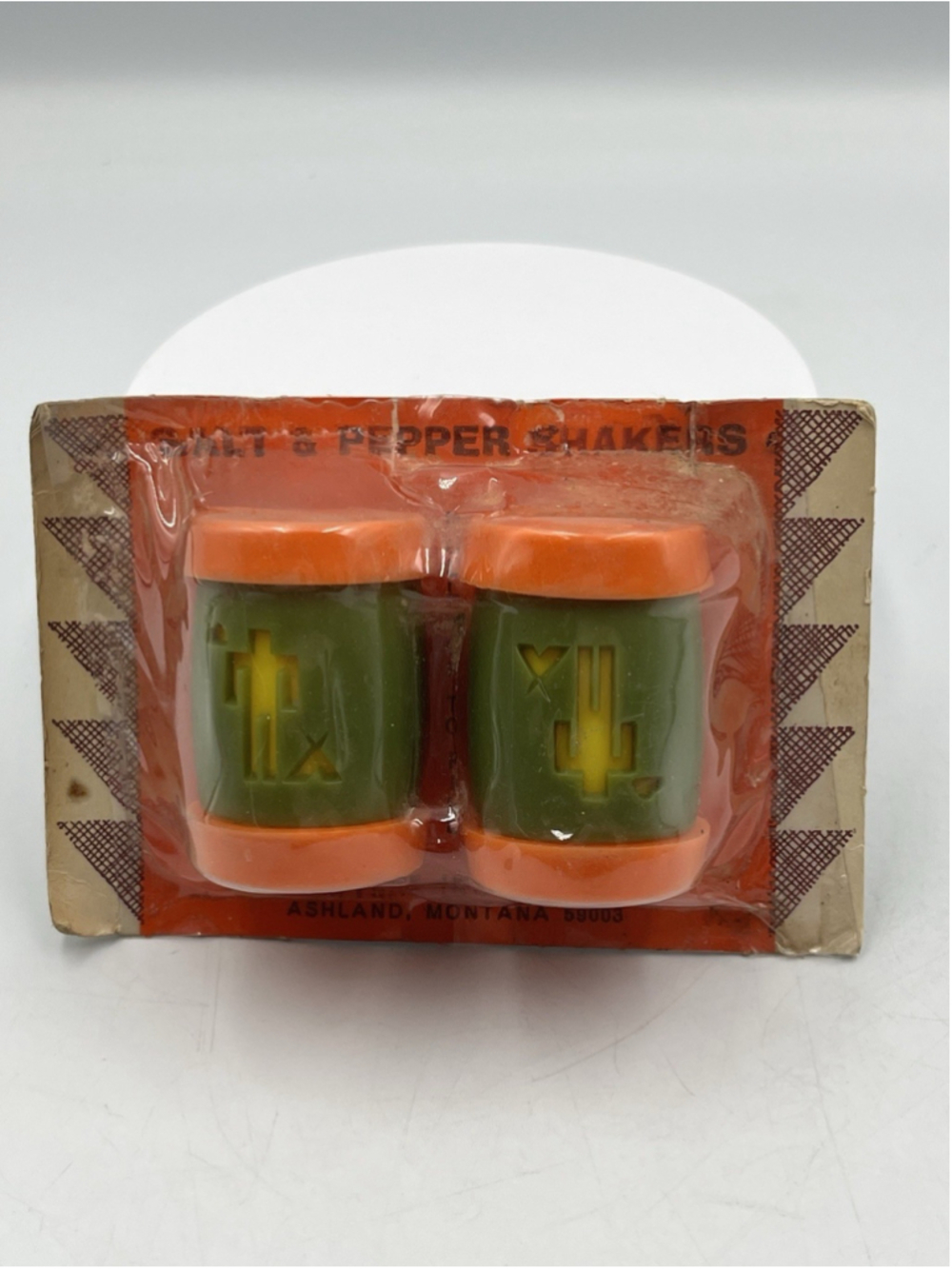 Vintage 1970’s St. Labre Indian School Salt & Pepper Souvenir Item in NIP SEE